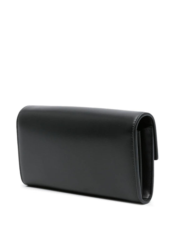 Balmain logo-plaque leather crossbody bag