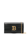 Balmain logo-plaque leather crossbody bag