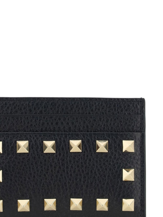 Valentino Garavani Rockstud leather card case