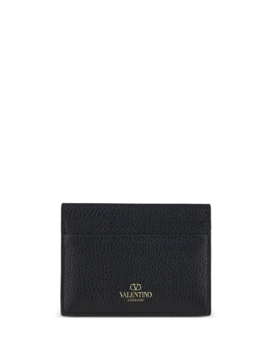 Valentino Garavani Rockstud leather card case