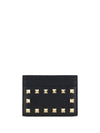 Valentino Garavani Rockstud leather card case