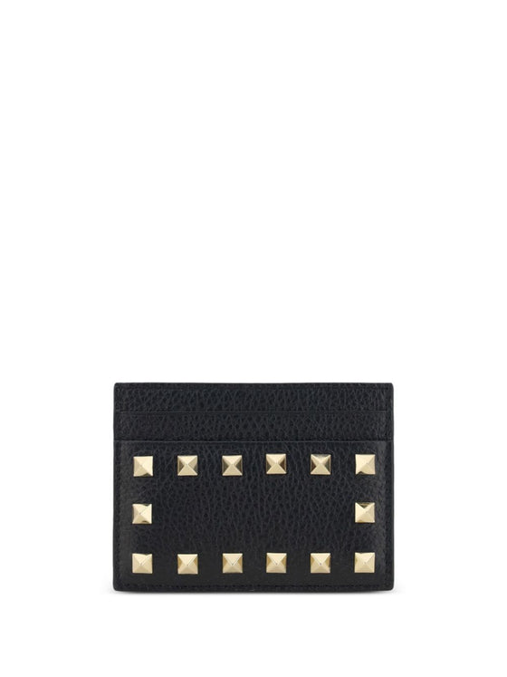 Valentino Garavani Rockstud leather card case
