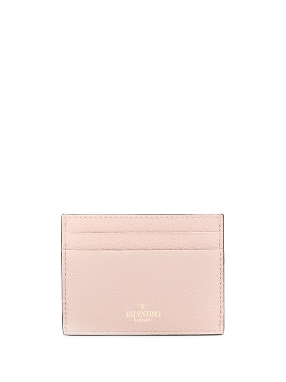Valentino Garavani Rockstud leather card case