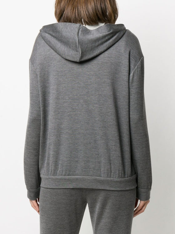 Brunello Cucinelli zipped long-sleeve hoodie