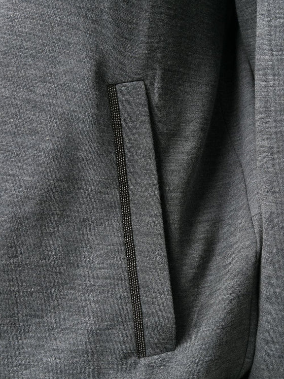 Brunello Cucinelli zipped long-sleeve hoodie