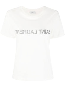  Saint Laurent Reverse Logo Print T-shirt