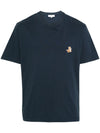 Maison Kitsune fox motif T-shirt