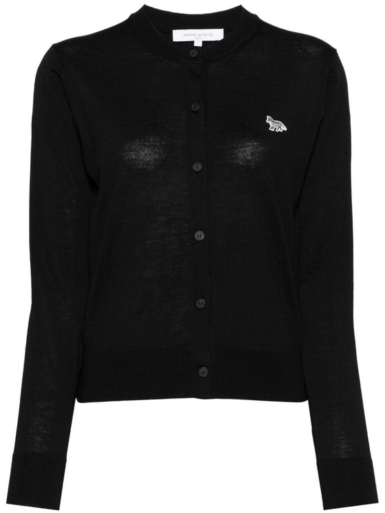 Maison Kitsune mid-length knitted cardigan