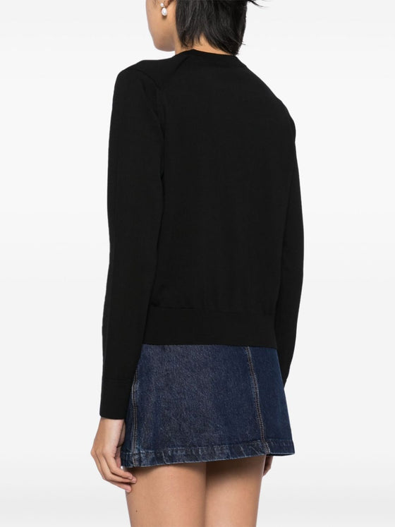 Maison Kitsune mid-length knitted cardigan