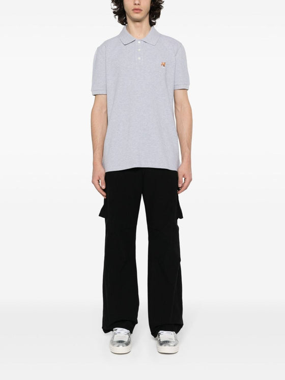 Maison Kitsune fox-motif cotton polo shirt