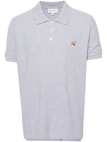  Maison Kitsune fox-motif cotton polo shirt
