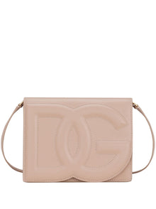 Dolce & Gabbana Calfskin DG Logo crossbody bag