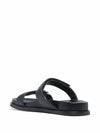 EMPORIO ARMANI EXCLUSIVE Emporio Armani double-strap leather sandals