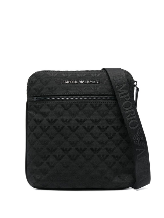 EMPORIO ARMANI EXCLUSIVE Emporio Armani nylon jacquard eagle all over bag