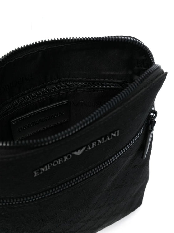 EMPORIO ARMANI EXCLUSIVE Emporio Armani nylon jacquard eagle all over bag