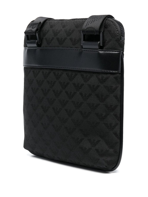 EMPORIO ARMANI EXCLUSIVE Emporio Armani nylon jacquard eagle all over bag