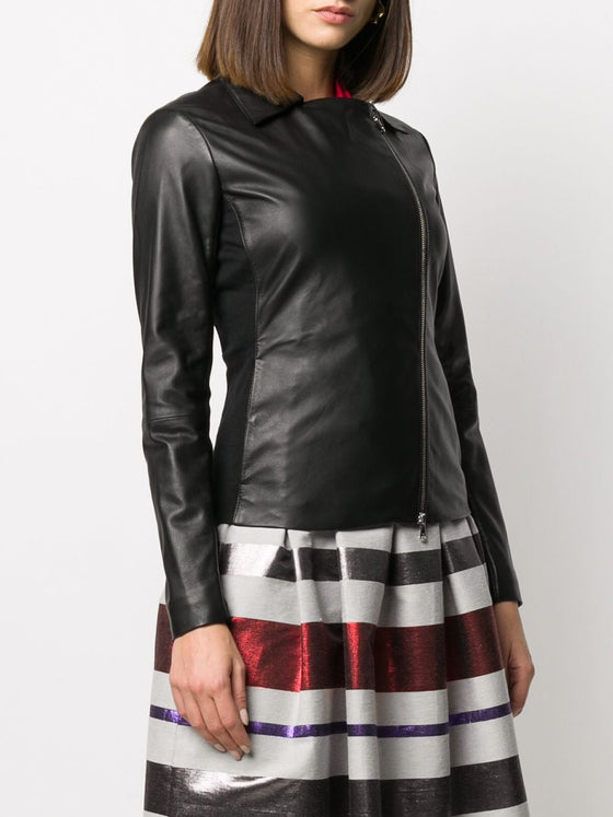 Emporio Armani zipped biker jacket