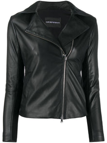  Emporio Armani zipped biker jacket
