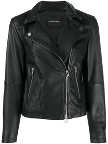  Emporio Armani Zip Up Biker Jacket
