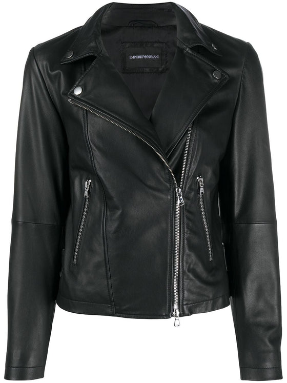 Emporio Armani Zip Up Biker Jacket