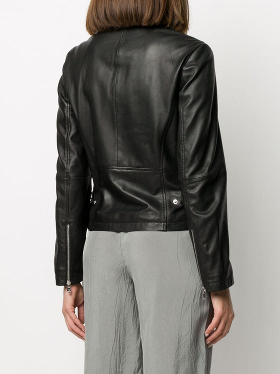 Emporio Armani Zip Up Biker Jacket