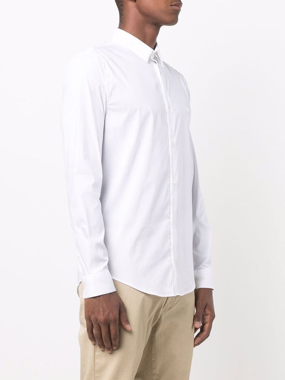Emporio Armani logo-patch longsleeved shirt