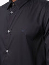 Emporio Armani logo-patch Longsleeved Shirt