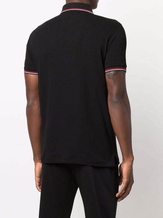 Emporio Armani logo print polo shirt