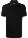 Emporio Armani logo print polo shirt
