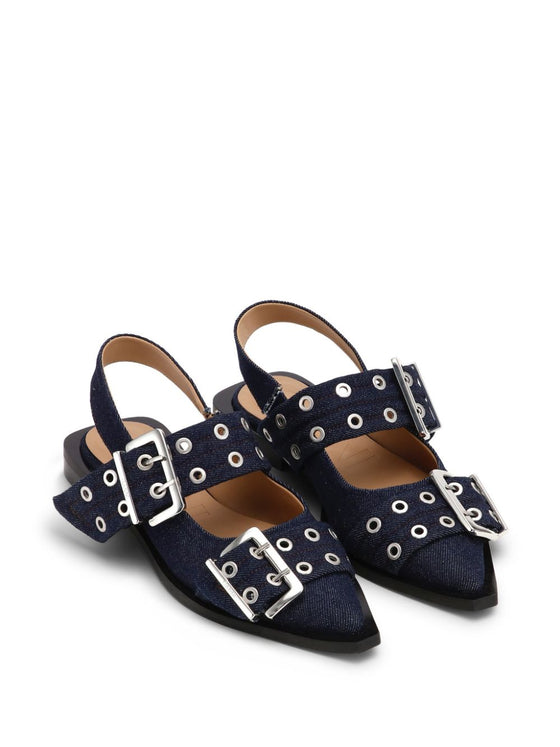 GANNI Flat shoes Blue