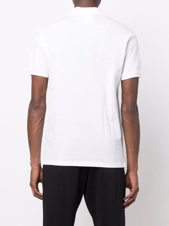 Emporio Armani logo-embroidered polo shirt