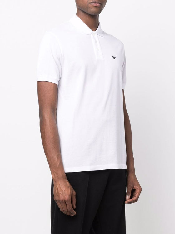 Emporio Armani logo-embroidered polo shirt
