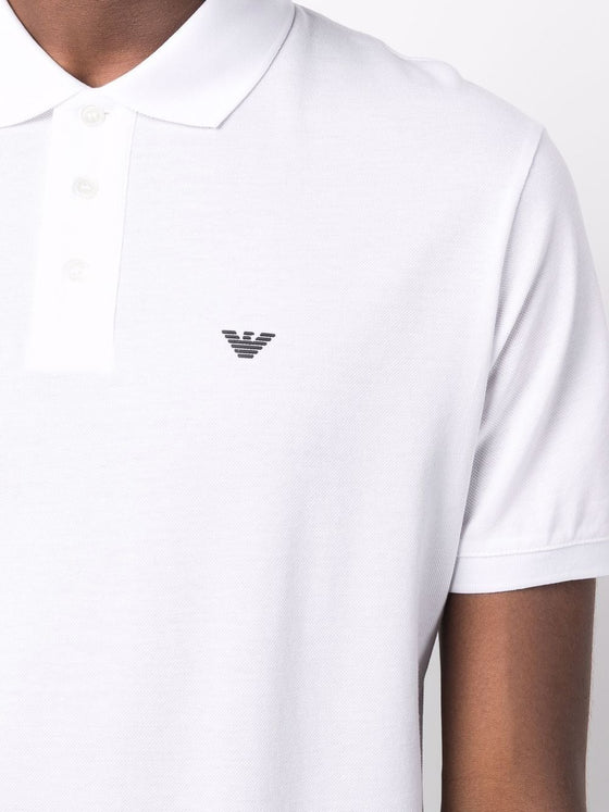 Emporio Armani logo-embroidered polo shirt
