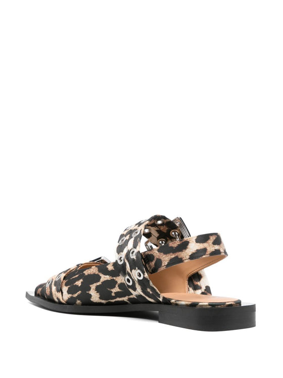 Ganni Printed Ballerinas