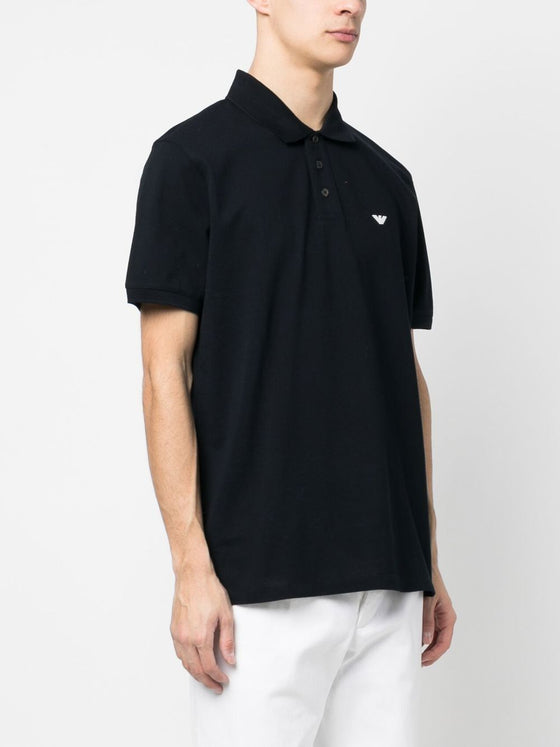 Emporio Armani logo-embroidered polo shirt