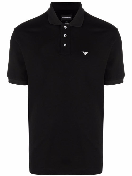 Emporio Armani logo detail polo shirt