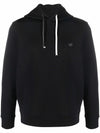 Emporio Armani Hooded sweatshirt with micro logo patch