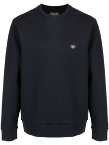  Emporio Armani Crew-neck sweatshirt with micro logo