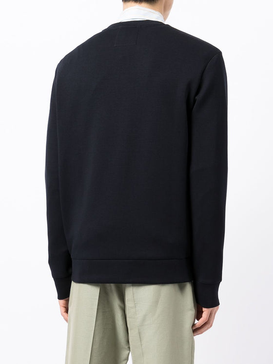 Emporio Armani Crew-neck sweatshirt with micro logo