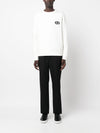 Emporio Armani Double-jersey sweatshirt with embossed embroidered EA logo