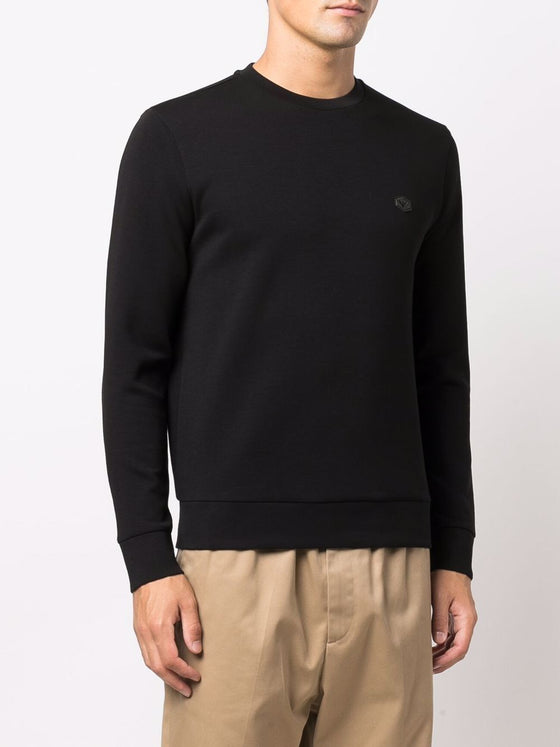 Emporio Armani logo-patch crew-neck Sweatshirt