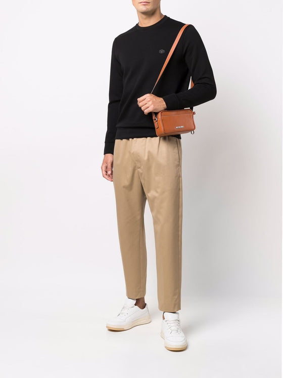 Emporio Armani logo-patch crew-neck Sweatshirt