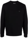 Emporio Armani logo-patch crew-neck Sweatshirt