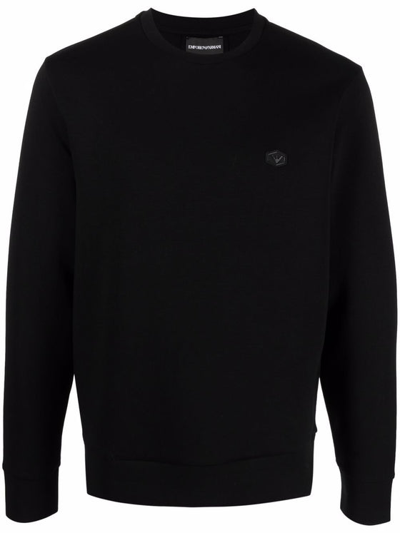 Emporio Armani logo-patch crew-neck Sweatshirt