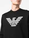 Emporio Armani Modal-blend sweatshirt with logo print