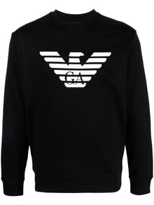  Emporio Armani Modal-blend sweatshirt with logo print