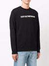 Emporio Armani Modal-blend sweatshirt with logo print