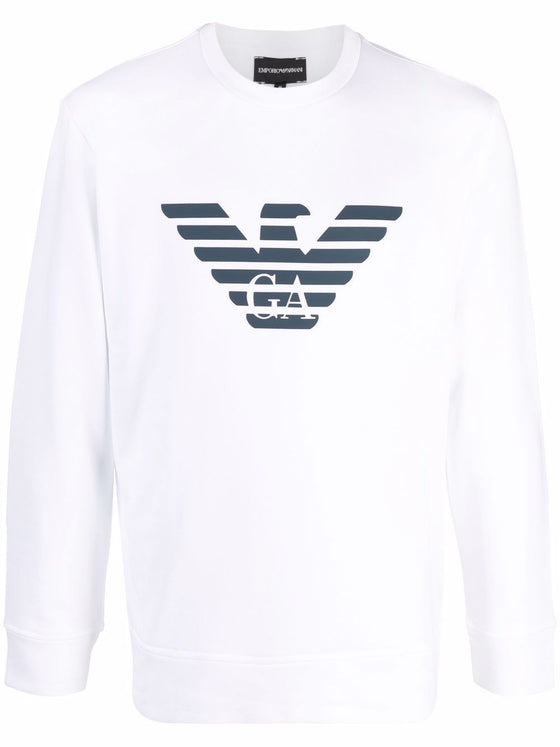 Emporio Armani Modal-blend sweatshirt with logo print