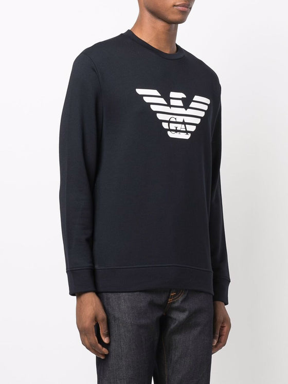 Emporio Armani Modal blend sweatshirt with logo print