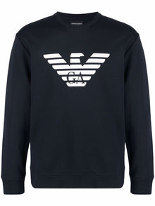  Emporio Armani Modal blend sweatshirt with logo print